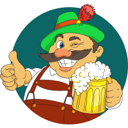 Autocollant Homme Irish Bière