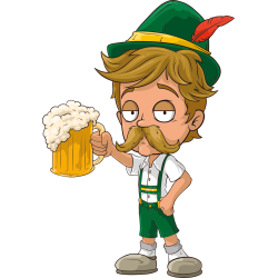 Autocollant Homme Irish Bière 4