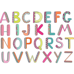 Autocollant Kit Alphabet Scandinave