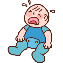 Autocollant Bébé Garçon Pleurs