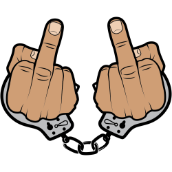 Autocollant Fuck Menotte