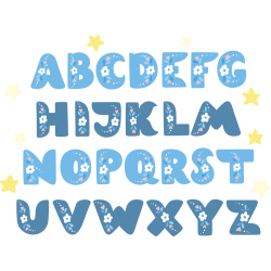 Autocollant Kit Alphabet Enfant étoile