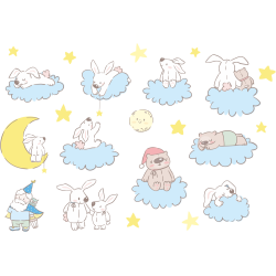 Autocollant Kit Enfant Bonne Nuit