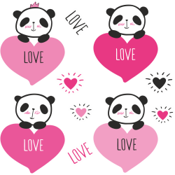 Autocollant Kit Panda Cur