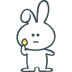 Autocollant Lapin Petit uf Pâques Jaune