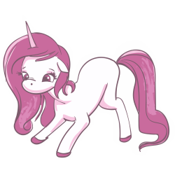 Autocollant Licorne Rose 4