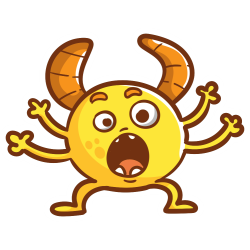 Autocollant Petit Monstre 3