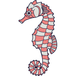 Autocollant Hippocampe