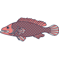 Autocollant Poisson 1 1