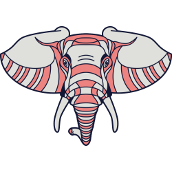 Autocollant Eléphant