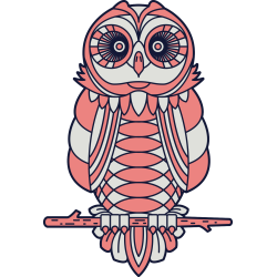 Autocollant Hibou