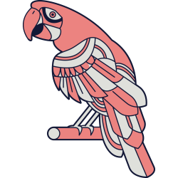 Autocollant Perroquet Oiseau