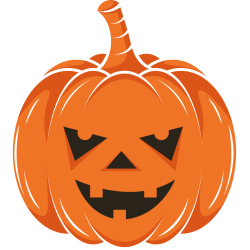 Autocollant Halloween Citrouille 1