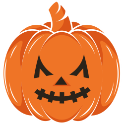 Autocollant Halloween Citrouille 2