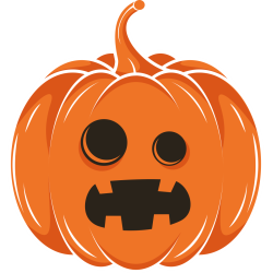 Autocollant Halloween Citrouille 3