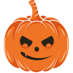 Autocollant Halloween Citrouille 5