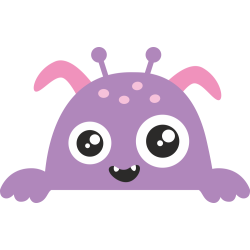 Autocollant Mignon Petit Monstre 3