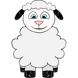 Autocollant Mouton Enfant