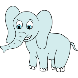 Autocollant Eléphant Ailes Enfant