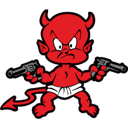 autocollant petit diable