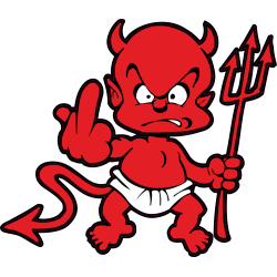 autocollant petit diable