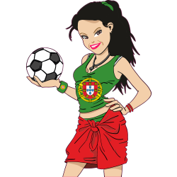 Sticker foot Euro 2008 portugal
