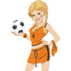 Sticker foot Euro 2008 pays bas