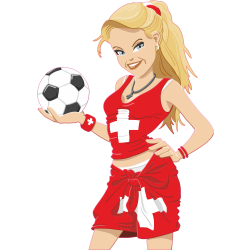 Sticker foot Euro 2008 suisse