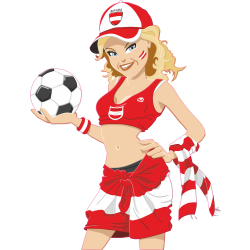 Sticker foot Euro 2008 autiche