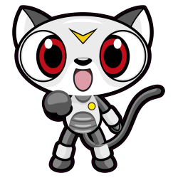 Autocollant Robot Chat