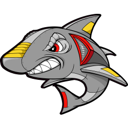 Autocollant Robot Requin