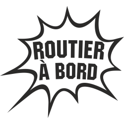 Sticker Humour Routier