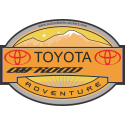Autocollant Deco 4x4 Toyota