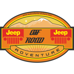 Autocollant Deco 4x4 Jeep