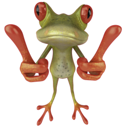 Autocollant Grenouille Cool