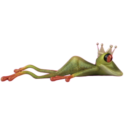 Autocollant Grenouille Roi
