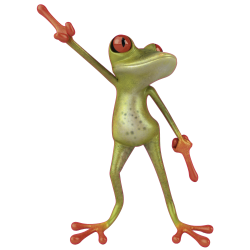 Autocollant Grenouille Travolta