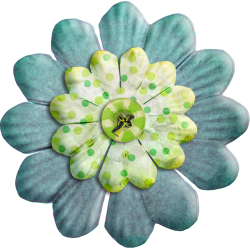 Stickers enfants Fleur Bleue