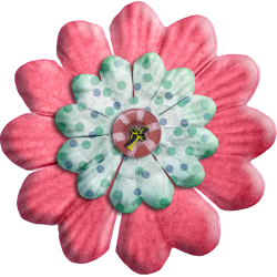 Stickers enfants Fleur Rose