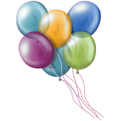 Stickers enfants ballons couleurs