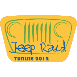 Autocollant Jeep Raid Tunisie 2012