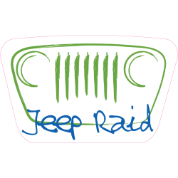 Autocollant Jeep Raid 3