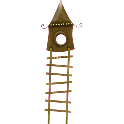 Stickers enfants Maison bois