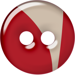 Stickers enfants Bouton rouge et blanc