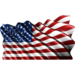 Autocollant Drapeau Américain
