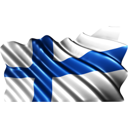 Autocollant Drapeau Finlande