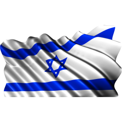 Autocollant Drapeau Israel