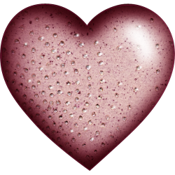 Stickers enfants Coeur avec diamants