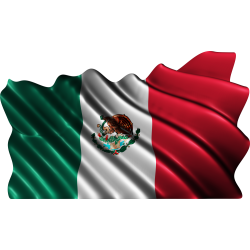 Autocollant Drapeau Mexique