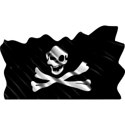 Autocollant Drapeau Pirates